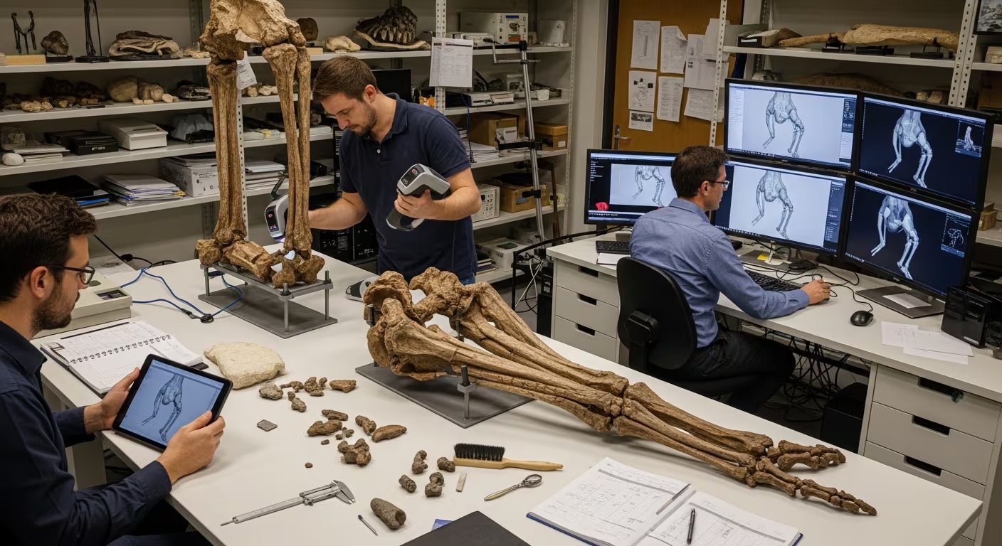 Los investigadores examinaron fósiles de canguros del género Protemnodon y analizaron 94 ejemplares modernos y 40 fósiles de 63 especies diferentes (Imagen Ilustrativa Infobae)