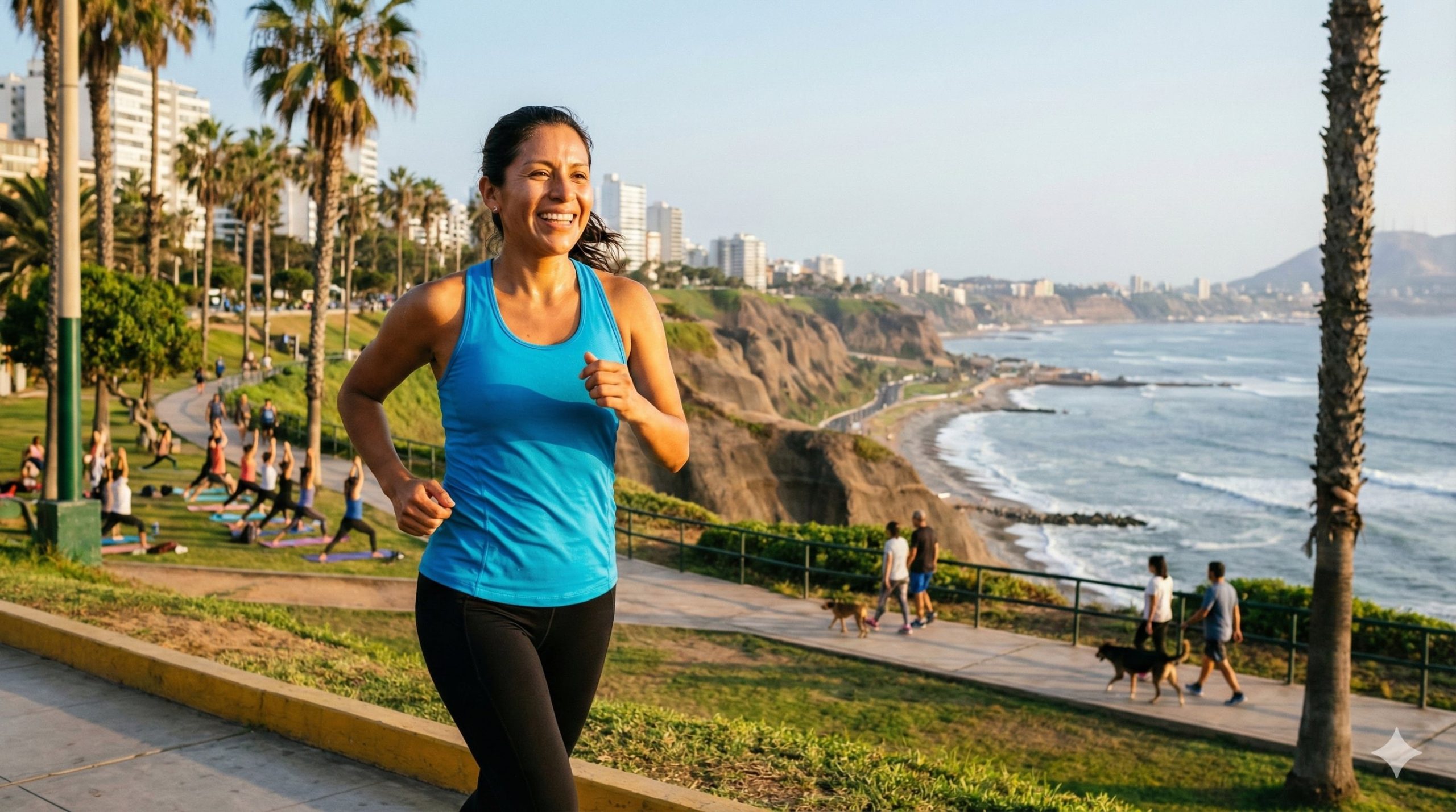 Incrementar la intensidad del ejercicio progresivamente disminuye el riesgo de fatiga y lesiones al regresar a la rutina deportiva. Crédito: Infobae / Gemini / Imagen Ilustrativa