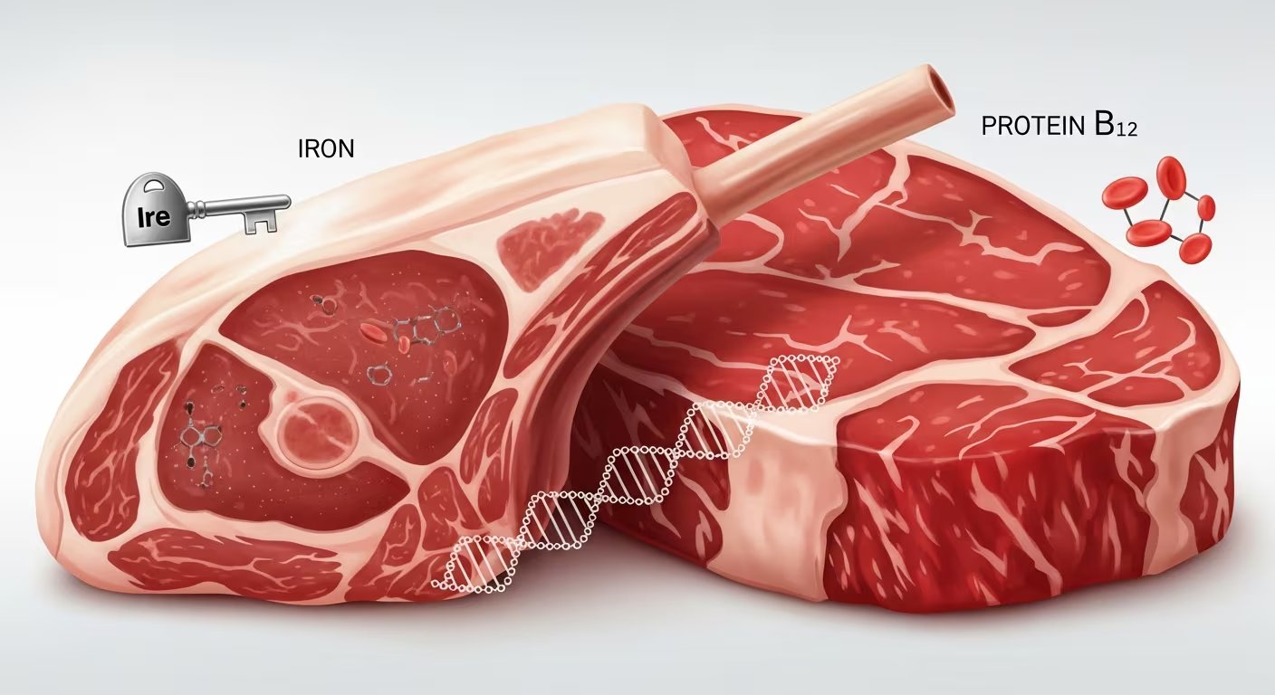 La carne vacuna aporta una cantidad apenas mayor de hierro que el cordero, pero la diferencia es considerada mínima según Verywell Health (Imagen Ilustrativa Infobae)