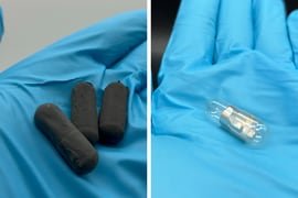 La cápsula inteligente del MIT emite una señal inalámbrica desde el estómago que permite confirmar la toma de medicación sin acciones adicionales del paciente (Massachusetts Institute of Technology)