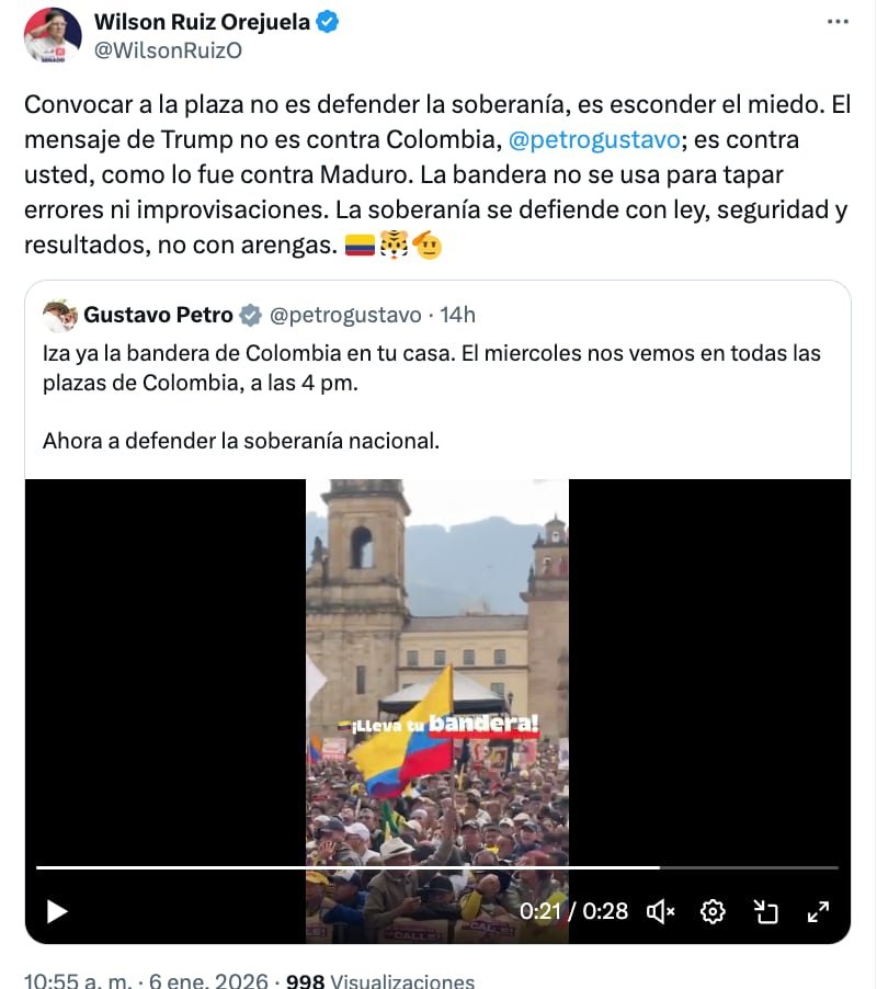 Wilson Ruiz Orejuela afirmó que 