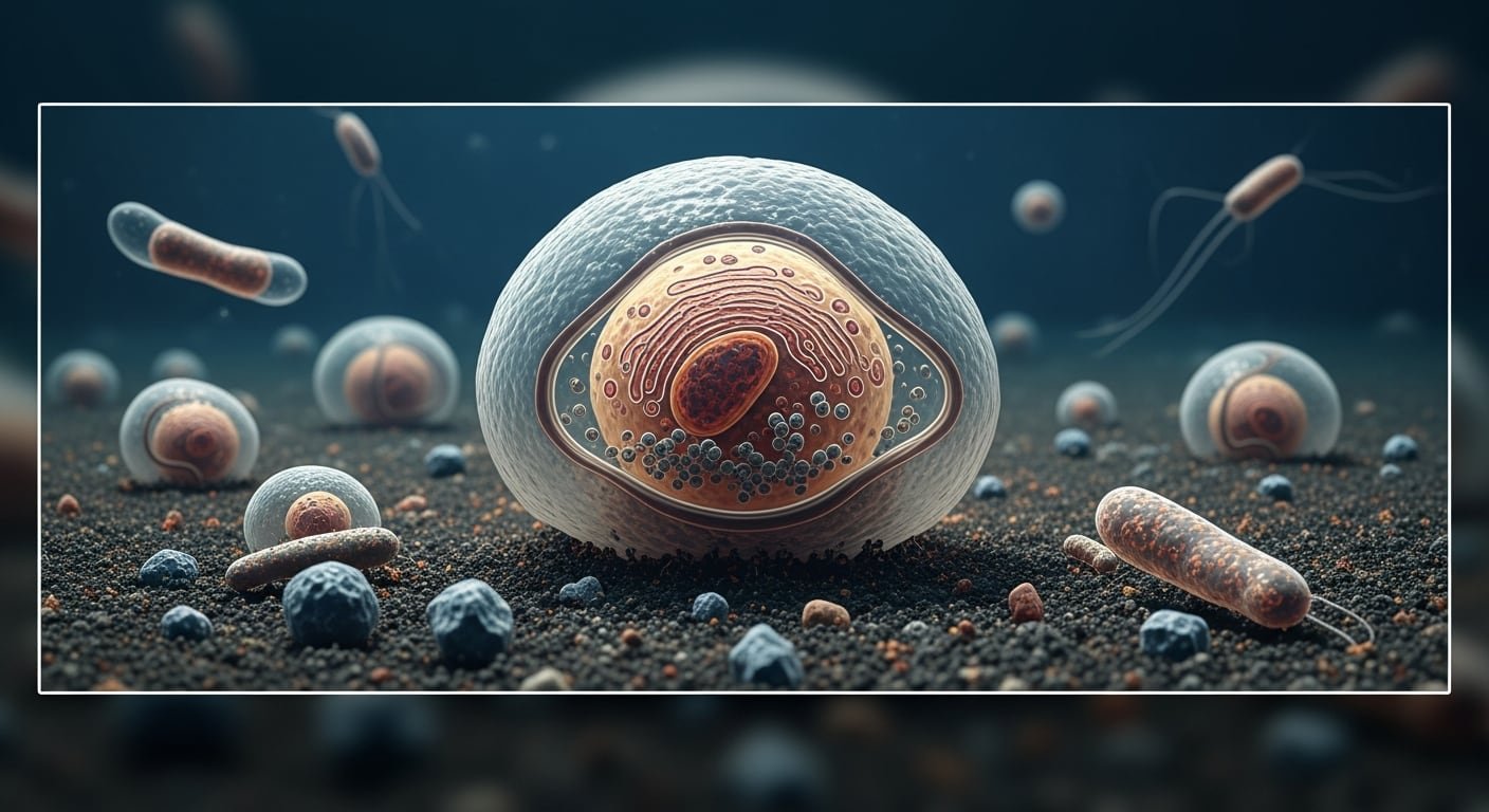 Un modelo computacional de 2025 describe la célula ancestral con información genética de linajes Asgard (Imagen Ilustrativa Infobae)