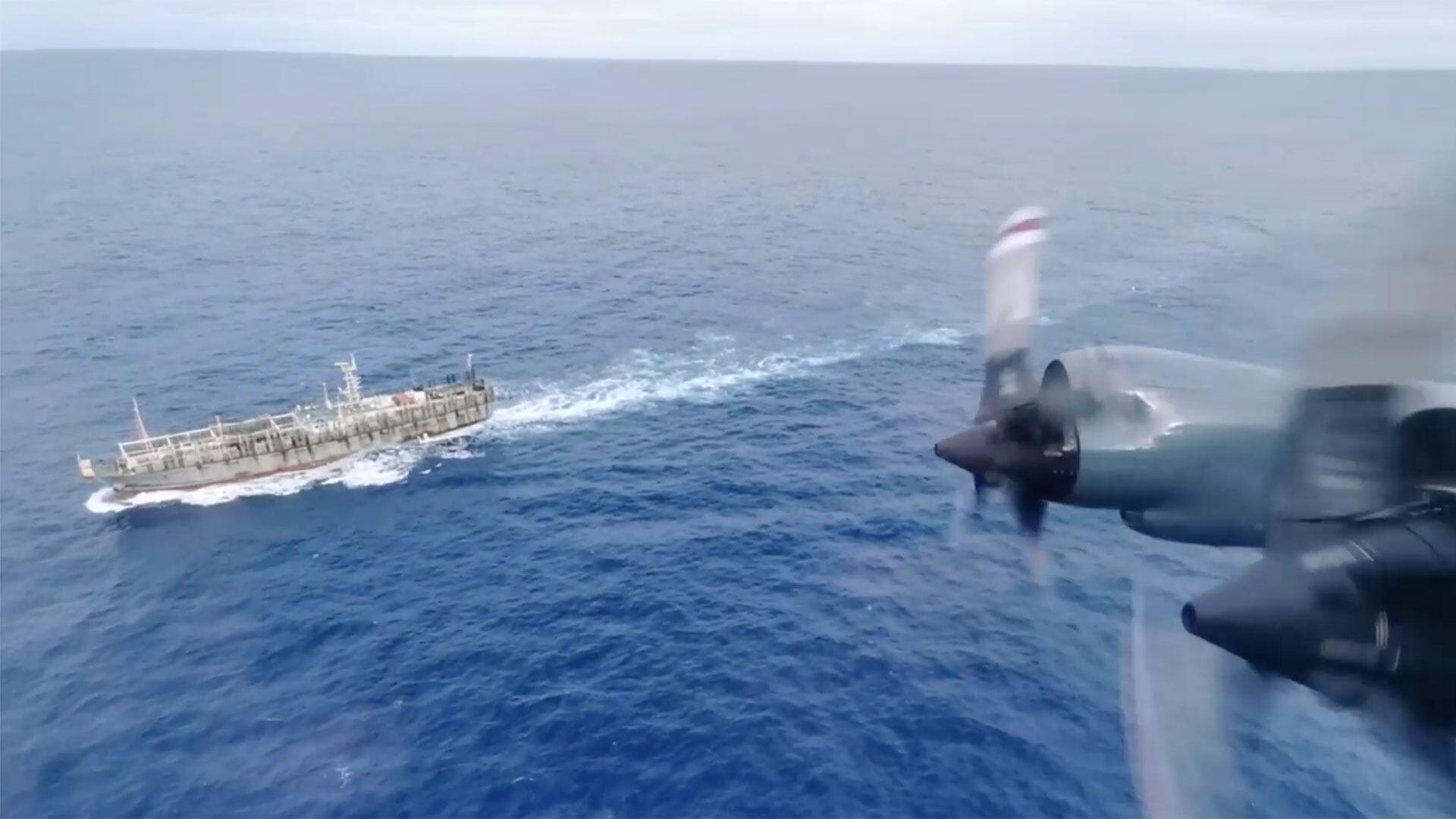 La Armada de Chile aseguró que tendrá un ojo puesto en todos los movimientos del Tan Suo Yi Hao, tal como lo han hecho previamente con flotas pesqueras chinas (Armada de Chile)