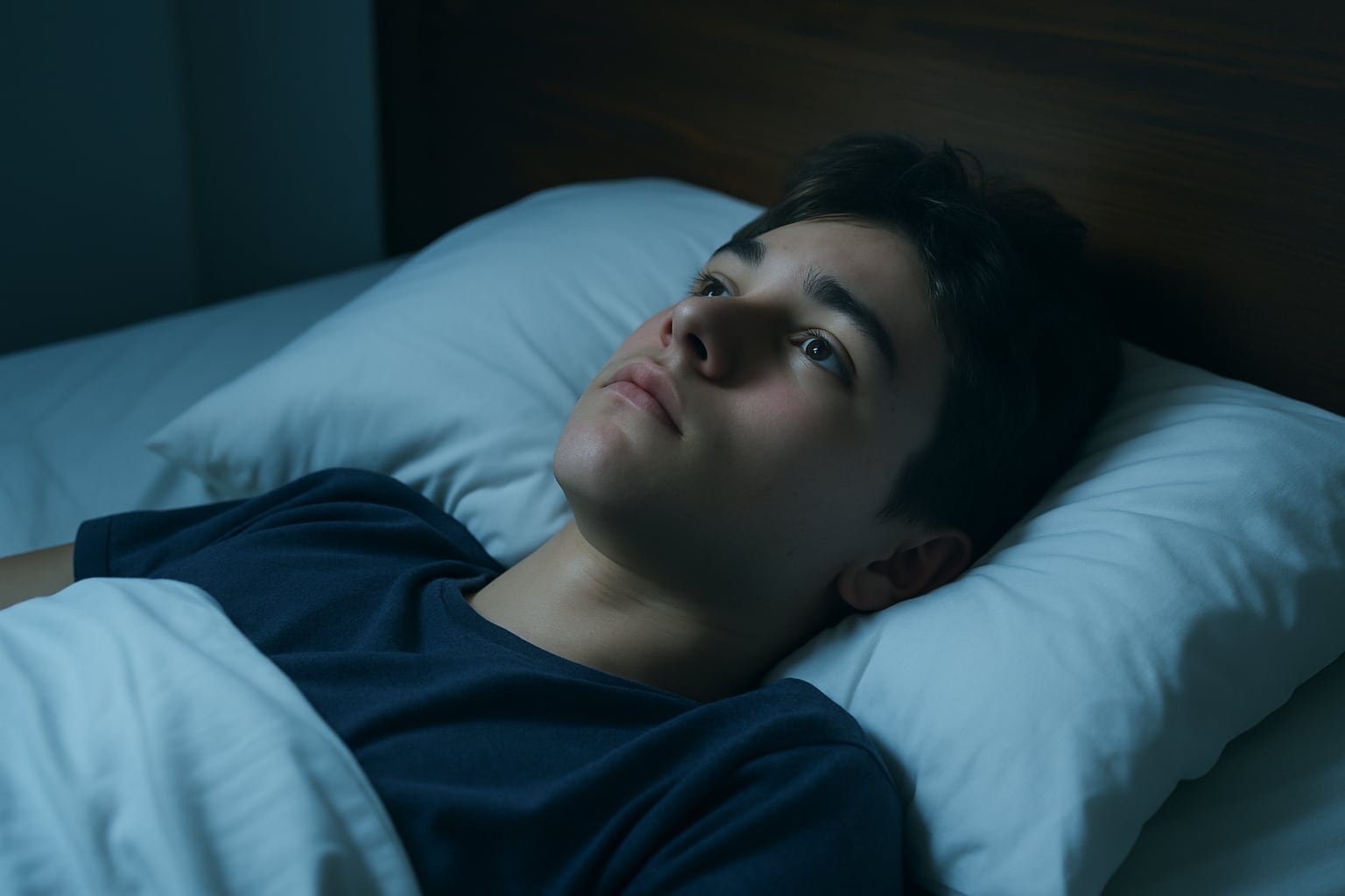 Un adolescente que no puede dormir. (Imagen Ilustrativa Infobae)