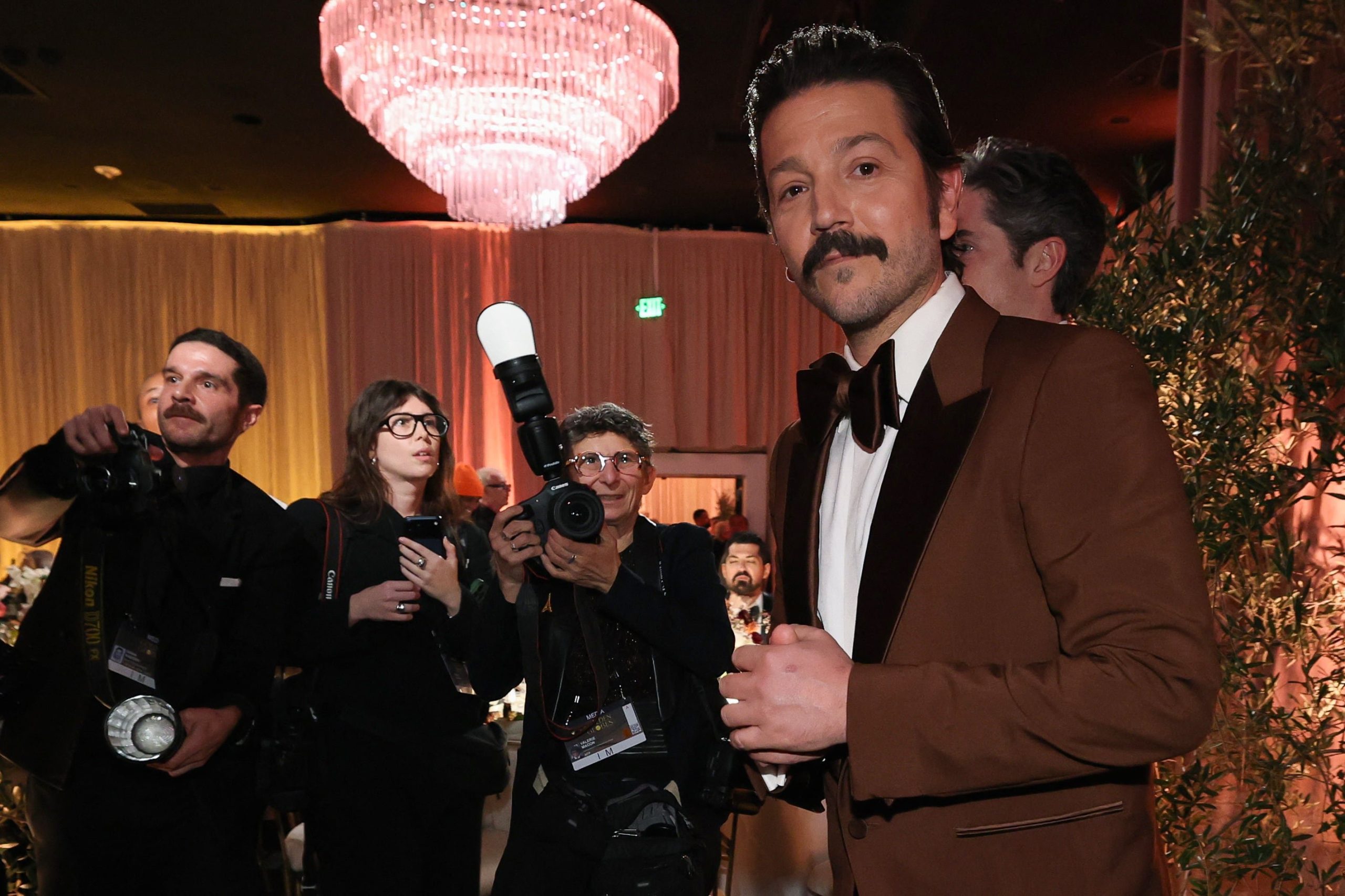 Diego Luna attends the 83rd Annual Golden Globes in Beverly Hills, California, U.S., January 11, 2026. REUTERS/Mario Anzuoni