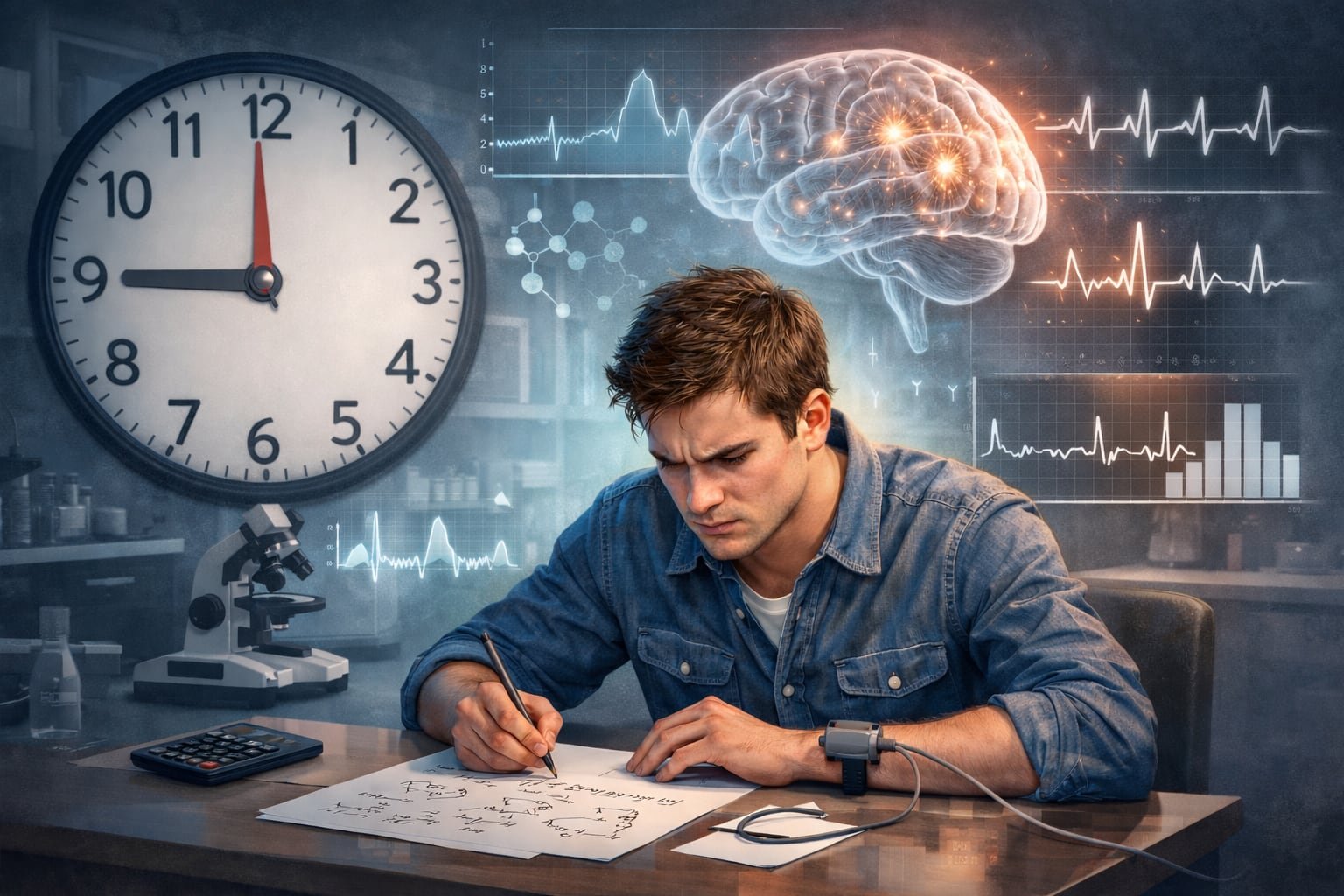 El estudio midió respuestas fisiológicas como el nivel de cortisol y la dilatación pupilar para confirmar la presencia de estrés psicológico real en los participantes (Imagen Ilustrativa Infobae)