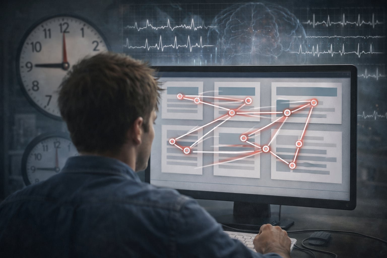 El rastreo ocular evidenció que bajo estrés con urgencia, las personas observan más opciones pero dedican menos tiempo a cada una, lo que lleva a un análisis superficial (Imagen Ilustrativa Infobae)