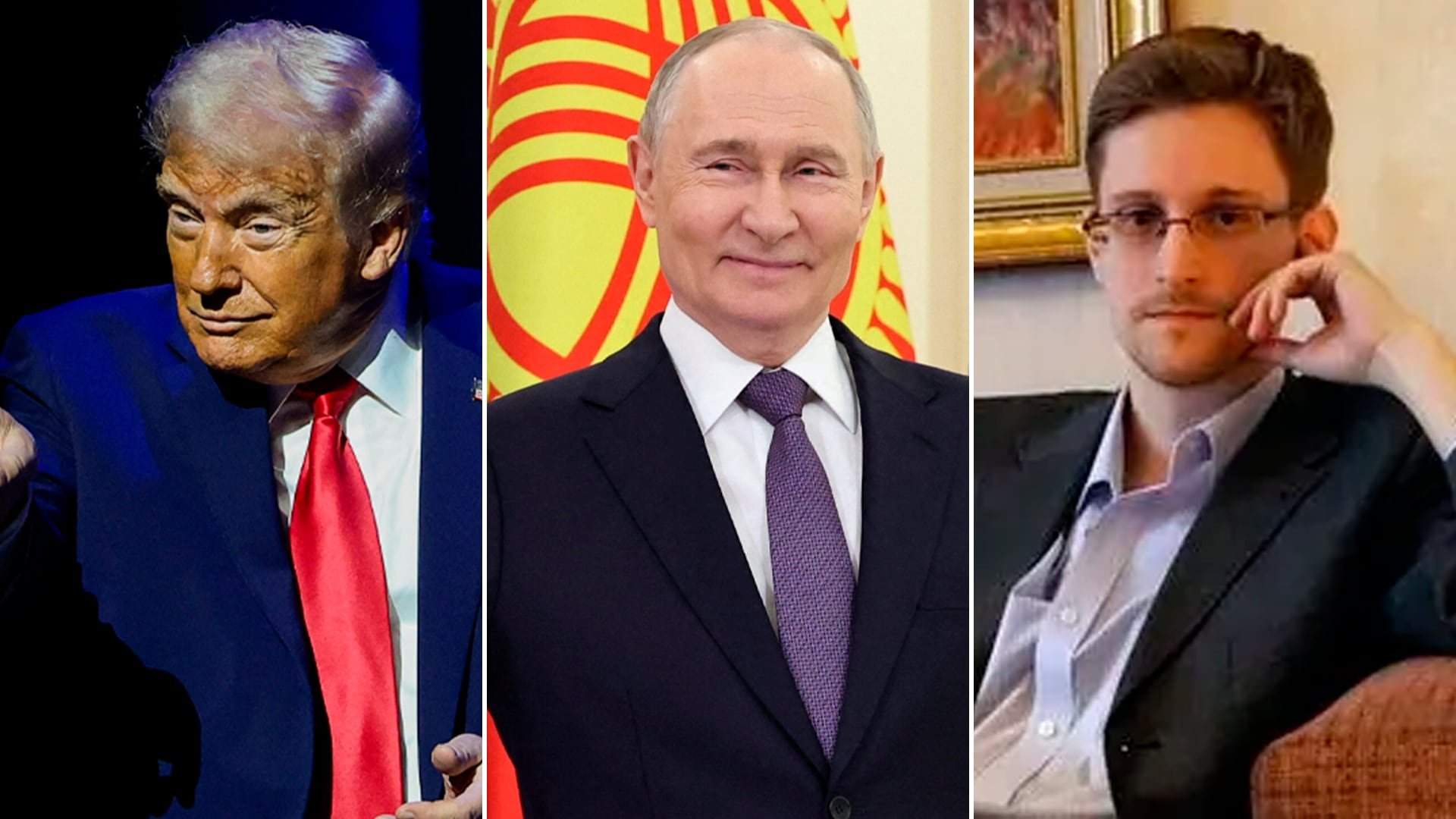 Donald Trump, Vladimir Putin y Edward Snowden, sobre ellos también habla Roberto Saviano en 