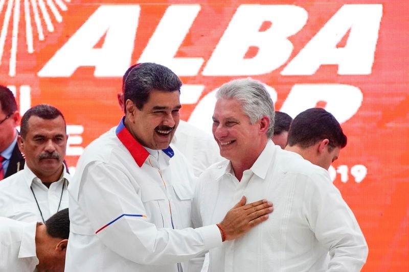 La relación entre Maduro y Díaz-Canel se ha debilitado tras el secuestro del mandatario venezolano (Reuters)