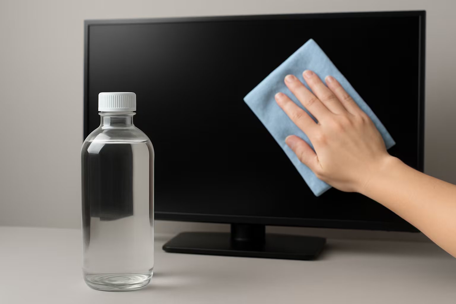 Para limpiar la pantalla del televisor se recomienda usar alcohol isopropílico. 
(Imagen Ilustrativa Infobae)