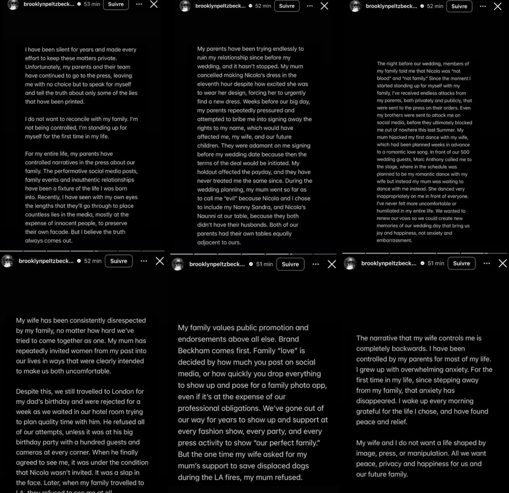 A través de su cuenta oficial de Instagram, Brooklyn Beckham se pronunció por primera vez acerca del distanciamiento con sus padres (Créditos: Instagram/Brooklyn Beckham)