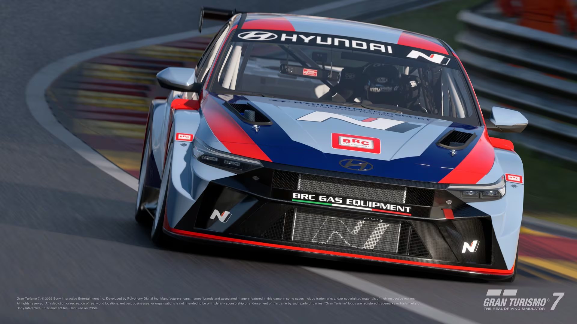 El Hyundai Elantra N TC ’24 está orientado a la competición y representa la gama N de alto rendimiento. (Gran Turismo 7)