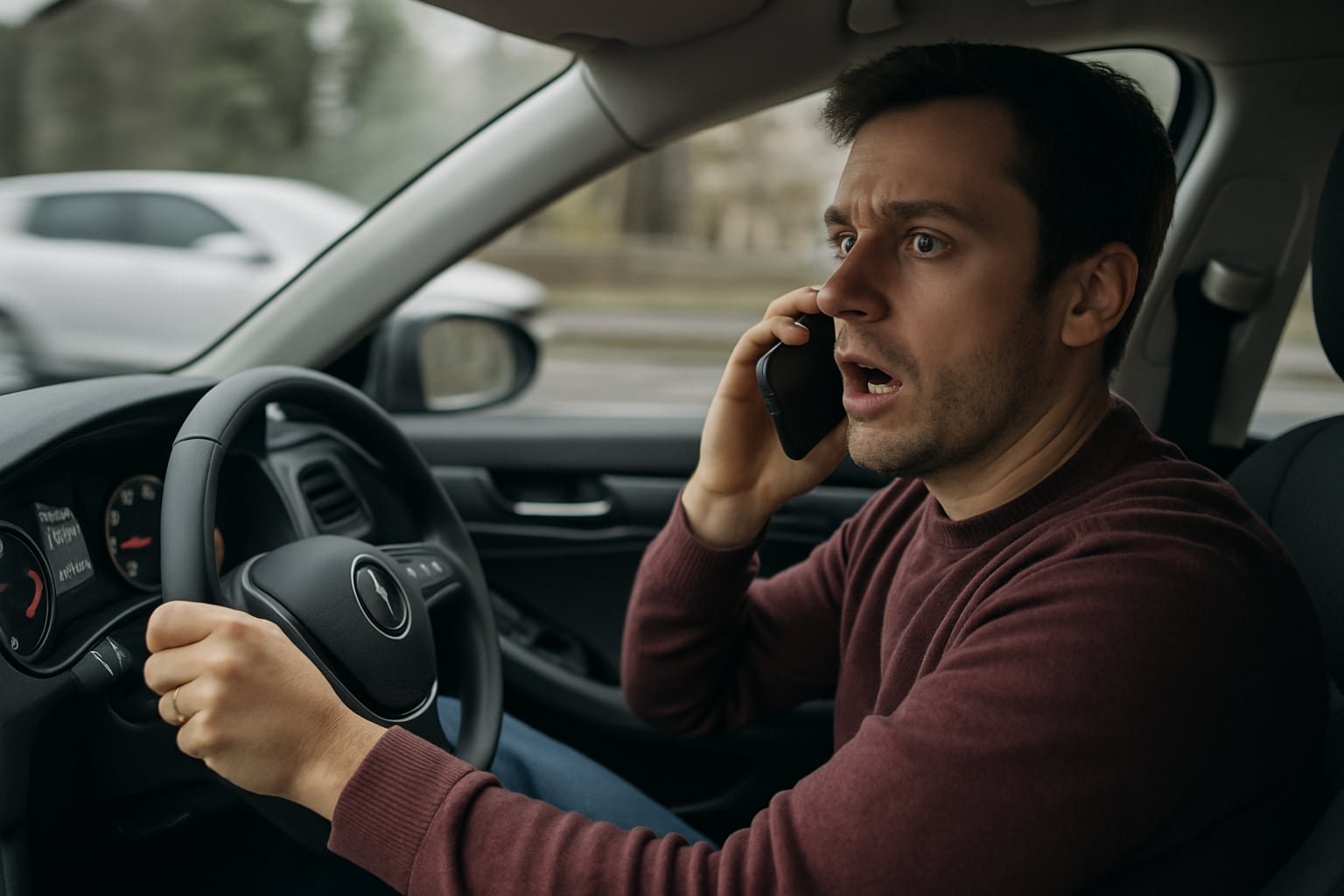 Los investigadores advierten que mantener conversaciones al conducir, incluso con manos libres, incrementa el riesgo de accidentes de tráfico por la carga mental (Imagen Ilustrativa Infobae)