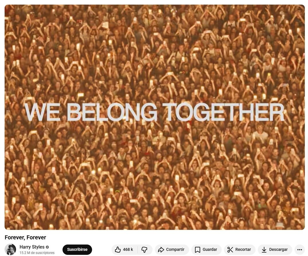 Fans han descifrado pistas digitales a través del sitio web webelongtogether.co y del canal del artista, ya que ambos integran imágenes de conciertos, símbolos y vínculos exclusivos. (YouTube/ Harry Styles)