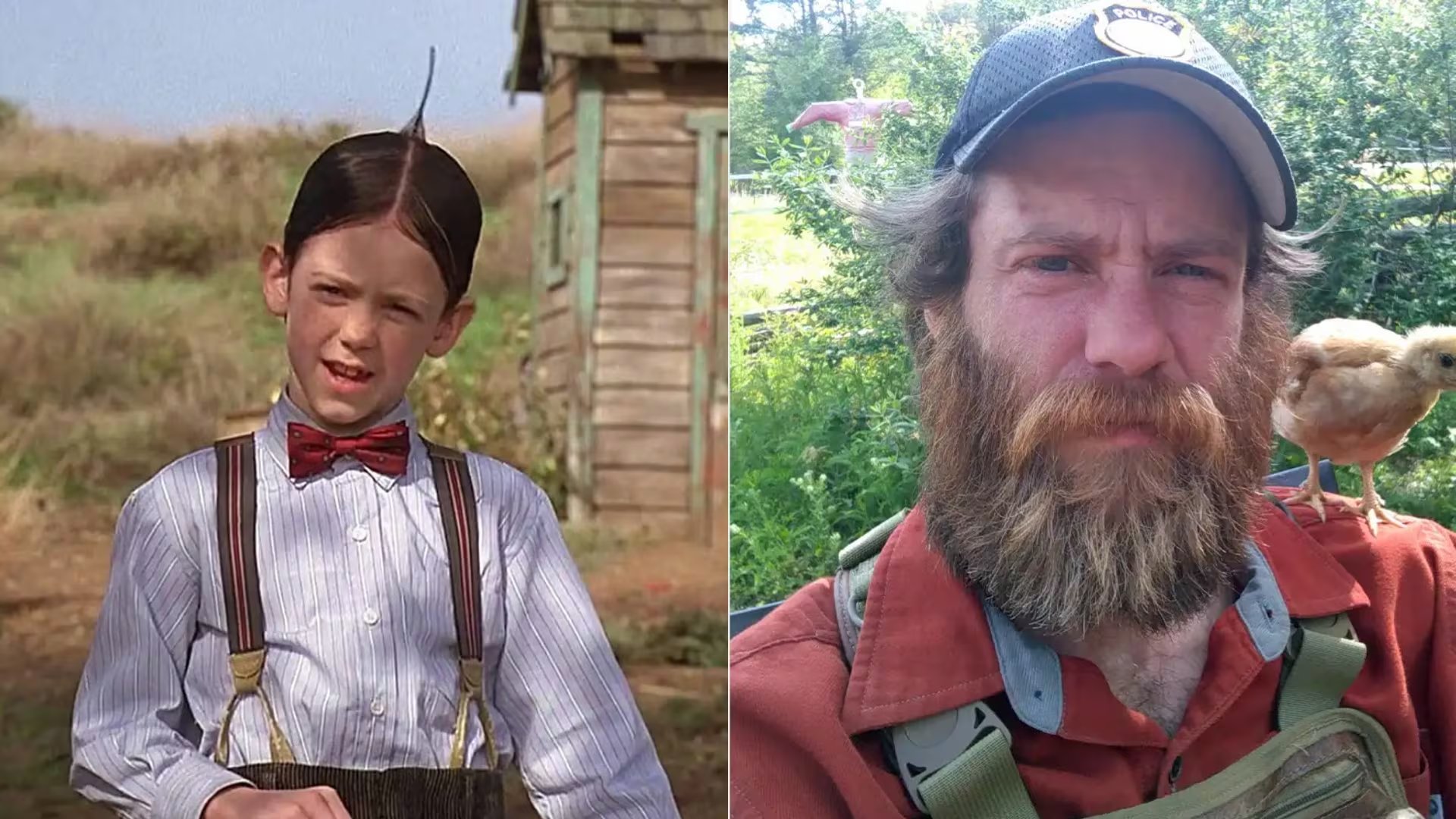Bug Hall se alejó de la actuación para vivir en una granja junto a su esposa y sus cinco hijos. (Créditos: Captura de video. X/Bug Hall)