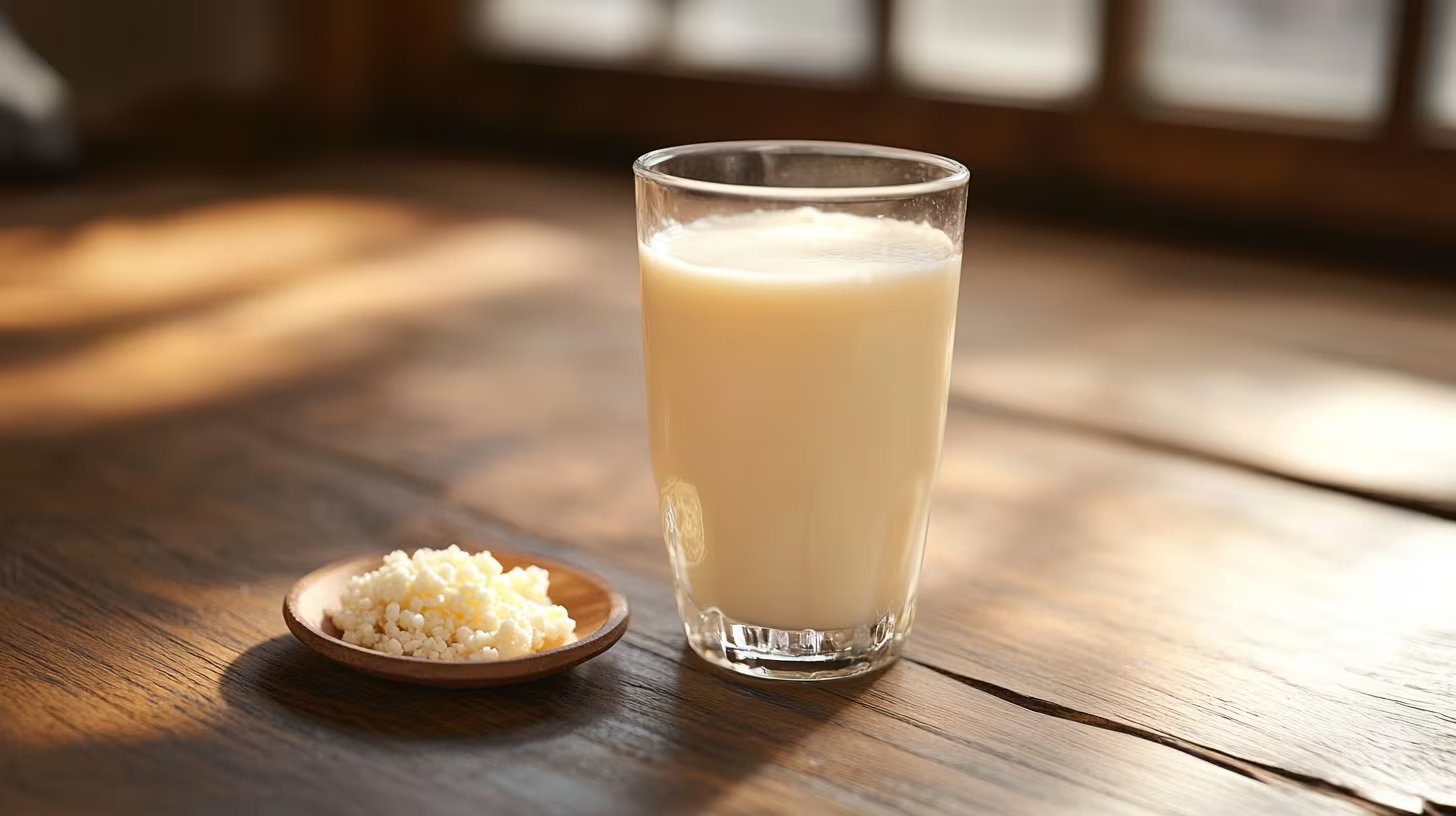 Kéfir, una bebida probiótica fermentada, ideal para mejorar la digestión y aportar nutrientes esenciales a tu dieta. - (Imagen Ilustrativa Infobae)