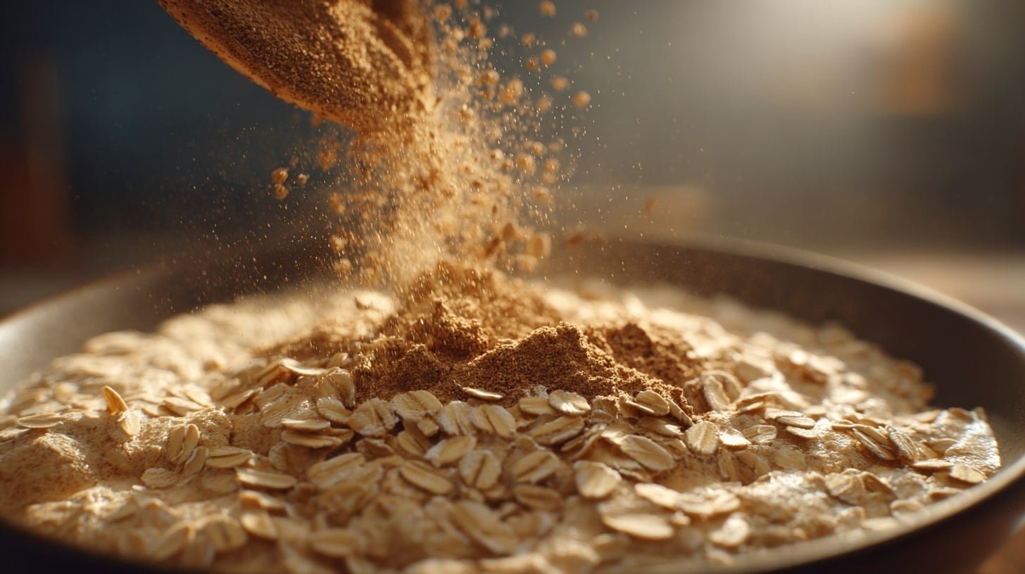 Tarta de avena y plátano sin horno, presentada en porción sobre plato rústico, mostrando su textura suave y natural. - (Imagen Ilustrativa Infobae)