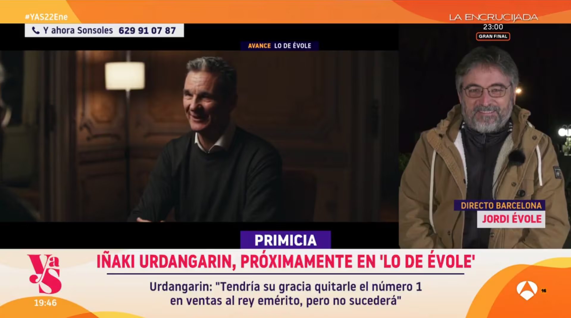 Fragmento de vídeo de la entrevista de Iñaki Urdangarin en 'Lo de Évole' (Atresmedia)
