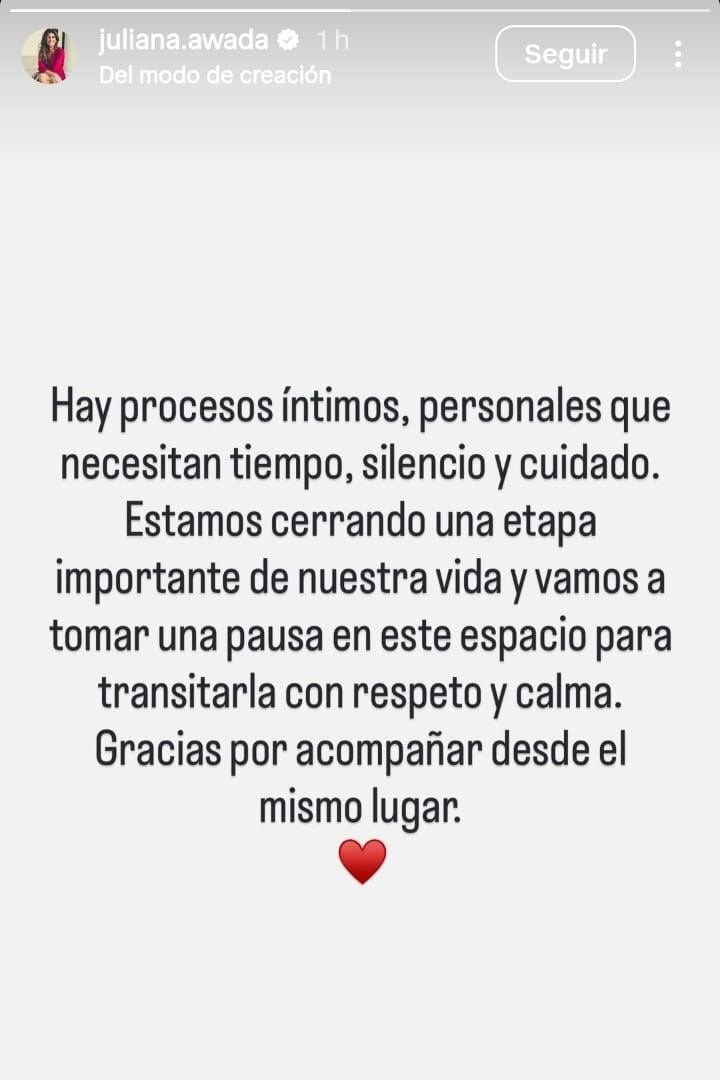 El posteo de Awada, horas después de que se conociera su separación de Mauricio Macri