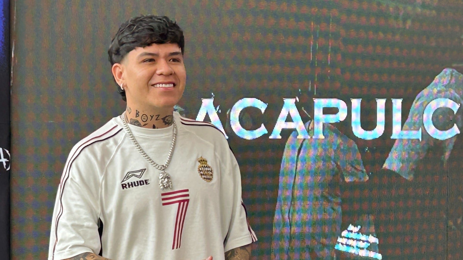 Junior H presentó su gira 'Entre Lágrimas Junior H: La Letra Muda'. | Foto: Luis Angel H Mora, Infobae México.