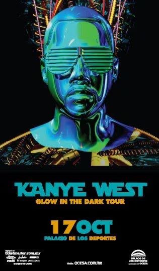 Kanye West ofreció su única presentación en la Ciudad de México el 17 de octubre de 2008 dentro de la gira Glow in the Dark Tour. (Palacio de los Deportes)