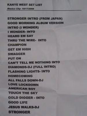 El setlist del show en Ciudad de México abarcó 22 canciones, permitiendo al público disfrutar de la evolución musical del rapero estadounidense. (Foto Instagram)