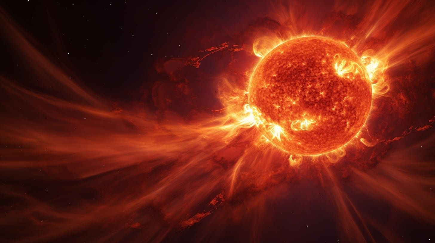 Regiones activas del Sol presentan campos magnéticos de estructura altamente compleja que emergen en el plasma magnetizado y dan lugar a llamaradas, eyecciones de plasma y partículas de alta energía que se propagan por el espacio (Imagen Ilustrativa Infobae)