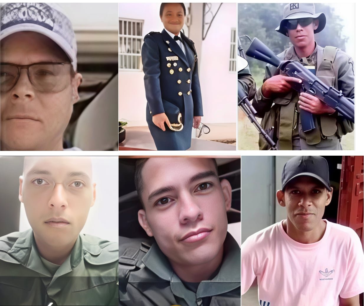 Varios de los militares que han sido reportados como fallecidos