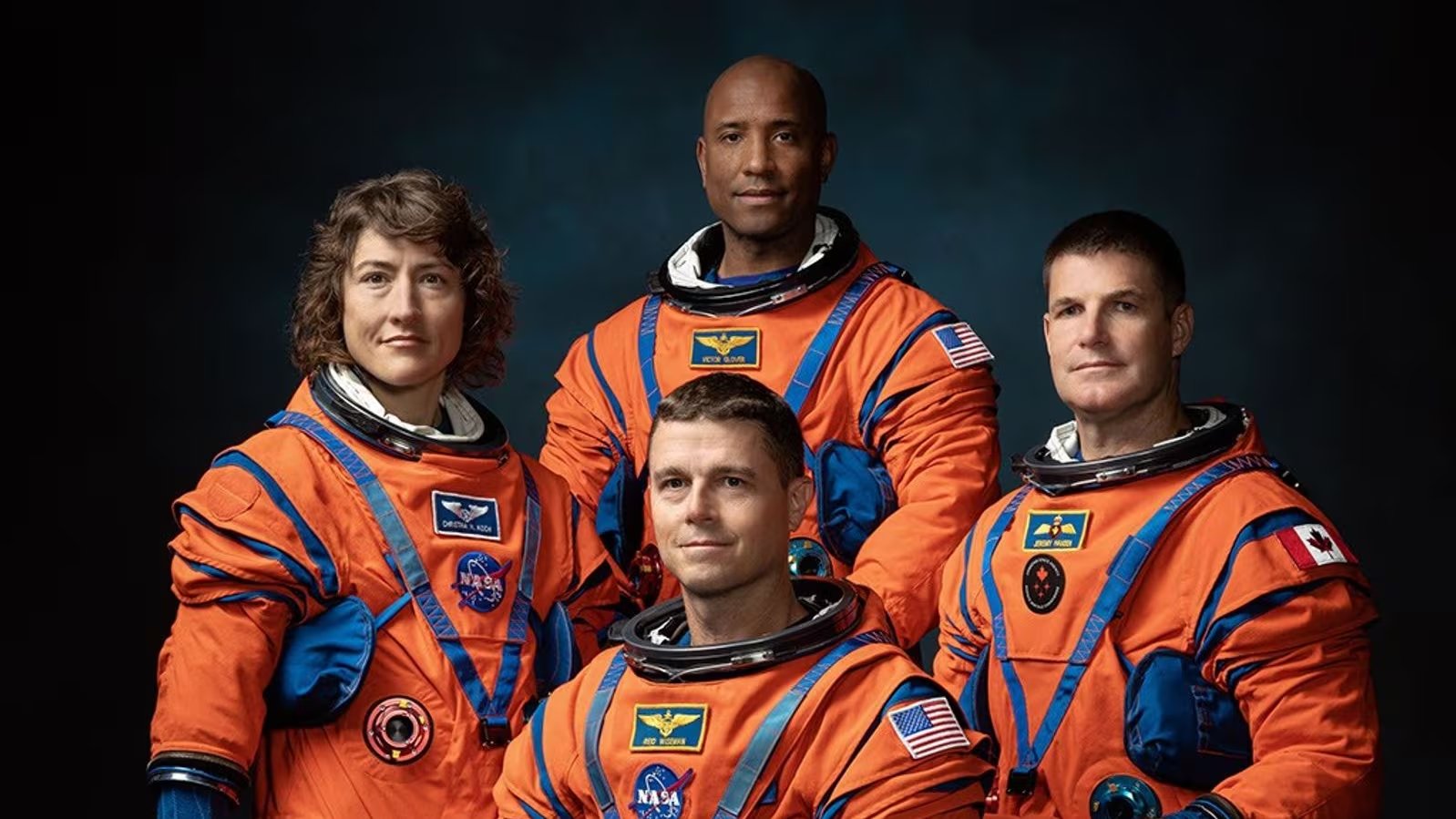 Reid Wiseman, Victor Glover, Christina Koch y Jeremy Hansen serán los astronautas de la misión Artemis II (NASA)