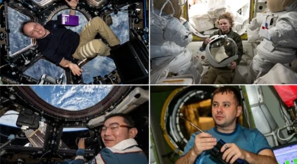 Cuatro astronautas de Estados Unidos Japón y Rusia iniciaron un regreso anticipado tras meses de trabajo científico continuo en el laboratorio orbital (NASA)