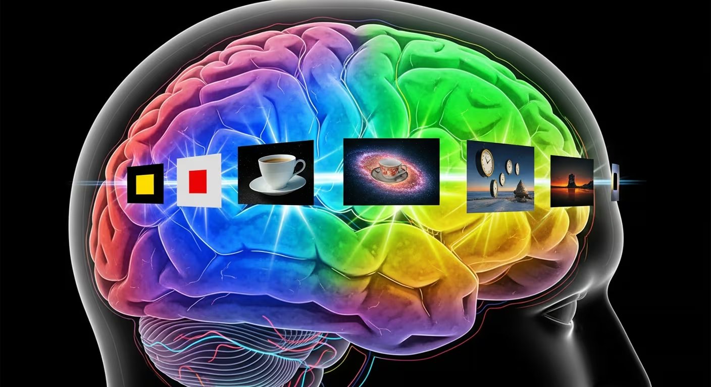 El modelo plantea que la conciencia depende de la capacidad del cerebro para combinar información almacenada y anticipar escenarios futuros (Imagen Ilustrativa Infobae)