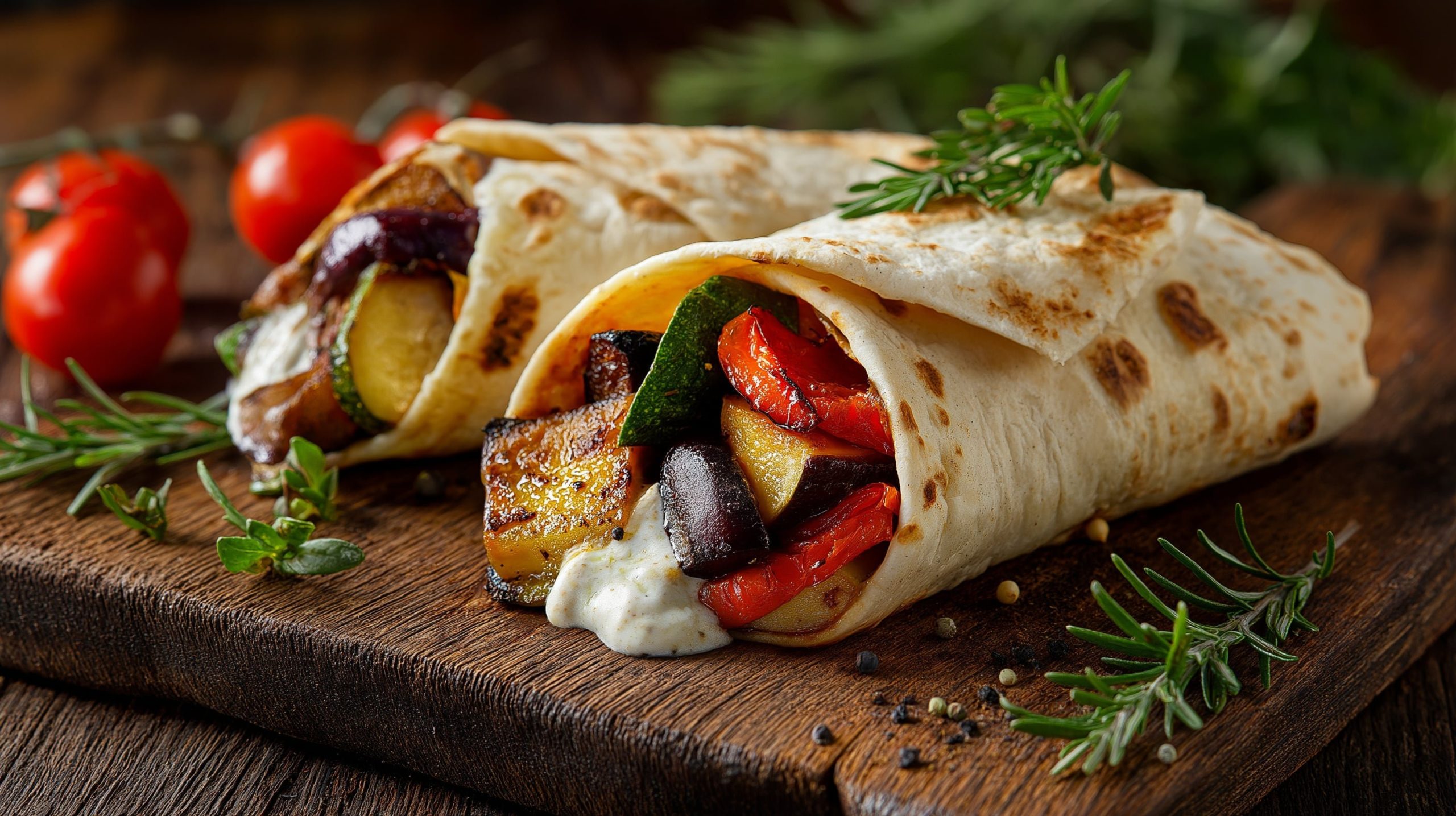 Wrap de verduras. (AdobeStock)