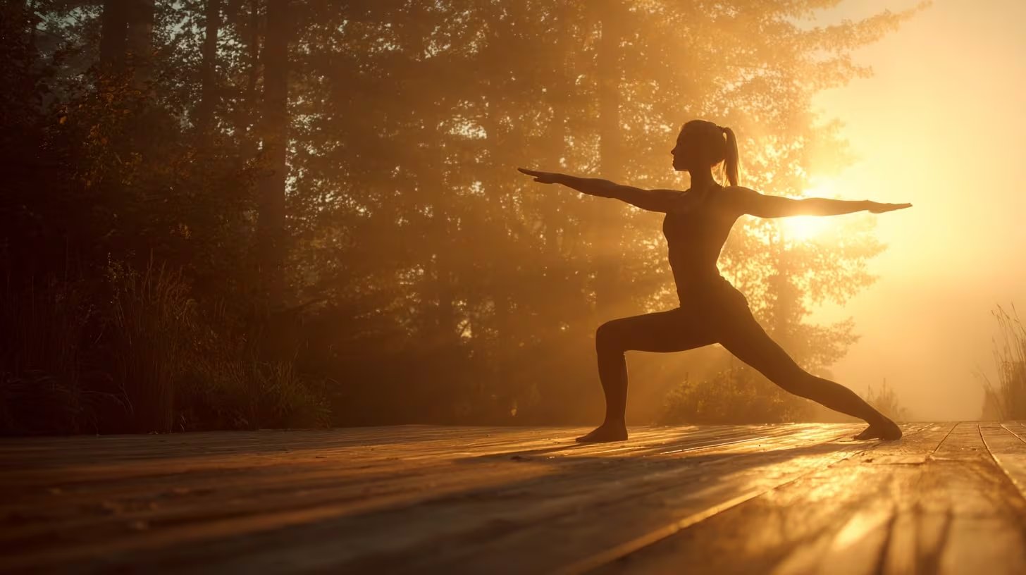 Persona practicando diferentes poses de yoga enfocadas en equilibrio y respiración consciente para mejorar la salud integral. - (Imagen Ilustrativa Infobae)