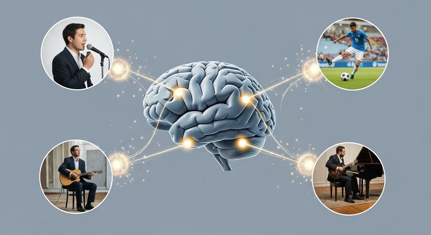 El estudio relaciona la función de la dopamina en los humanos con la mejora gradual en hablar, practicar deportes o tocar instrumentos musicales (Imagen Ilustrativa Infobae)