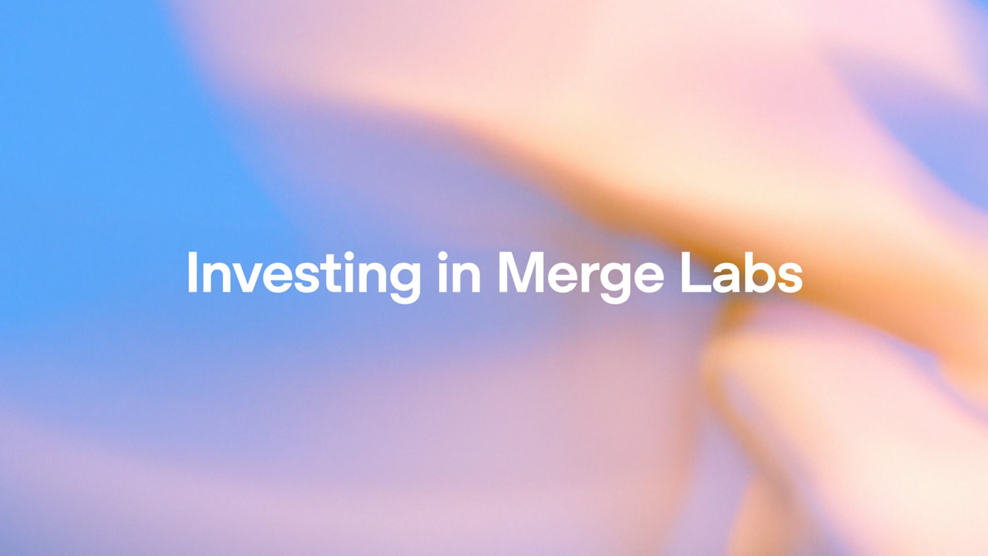 Merge Labs recibió una inversión de 250 millones de dólares en su ronda semilla, impulsando su desarrollo de interfaces cerebro-computadora. (OpenAI)