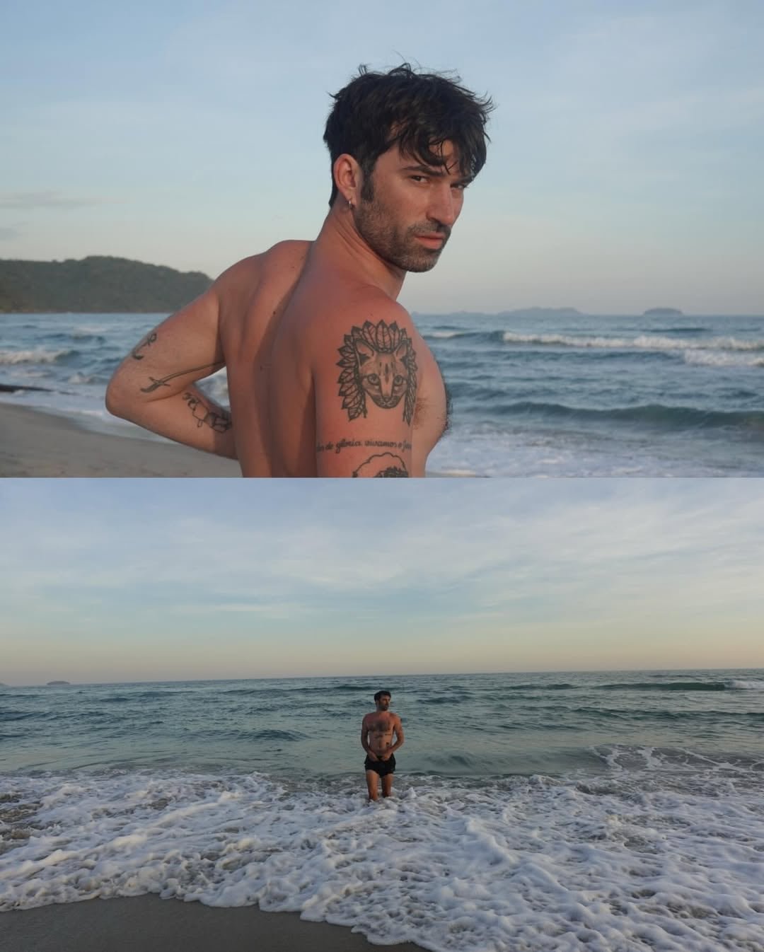 Pedro Rosemblat, contemplativo, frente a un paisaje que invita a bajar el ritmo