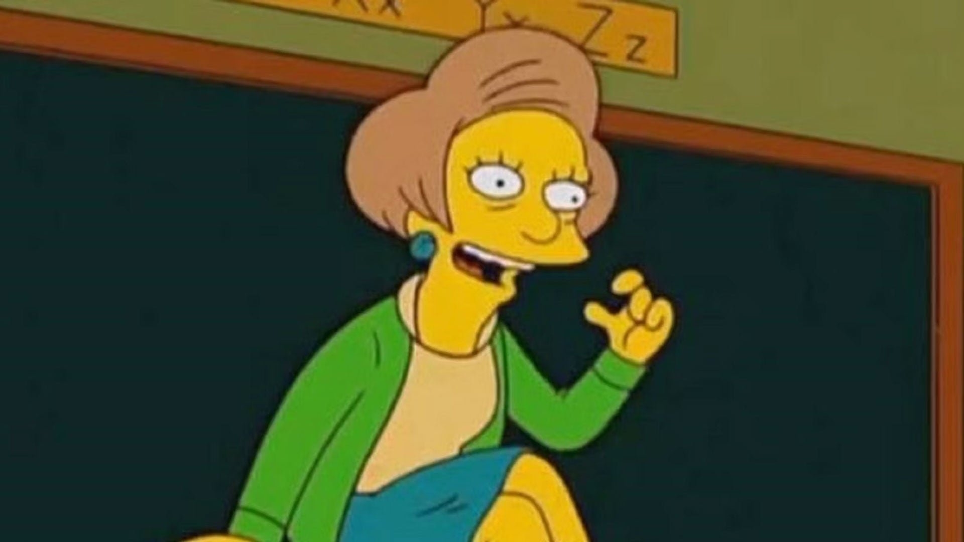 Edna Krabappel, la recordada profesora de Bart, fue homenajeada en la serie tras el fallecimiento de su actriz de voz (Disney)