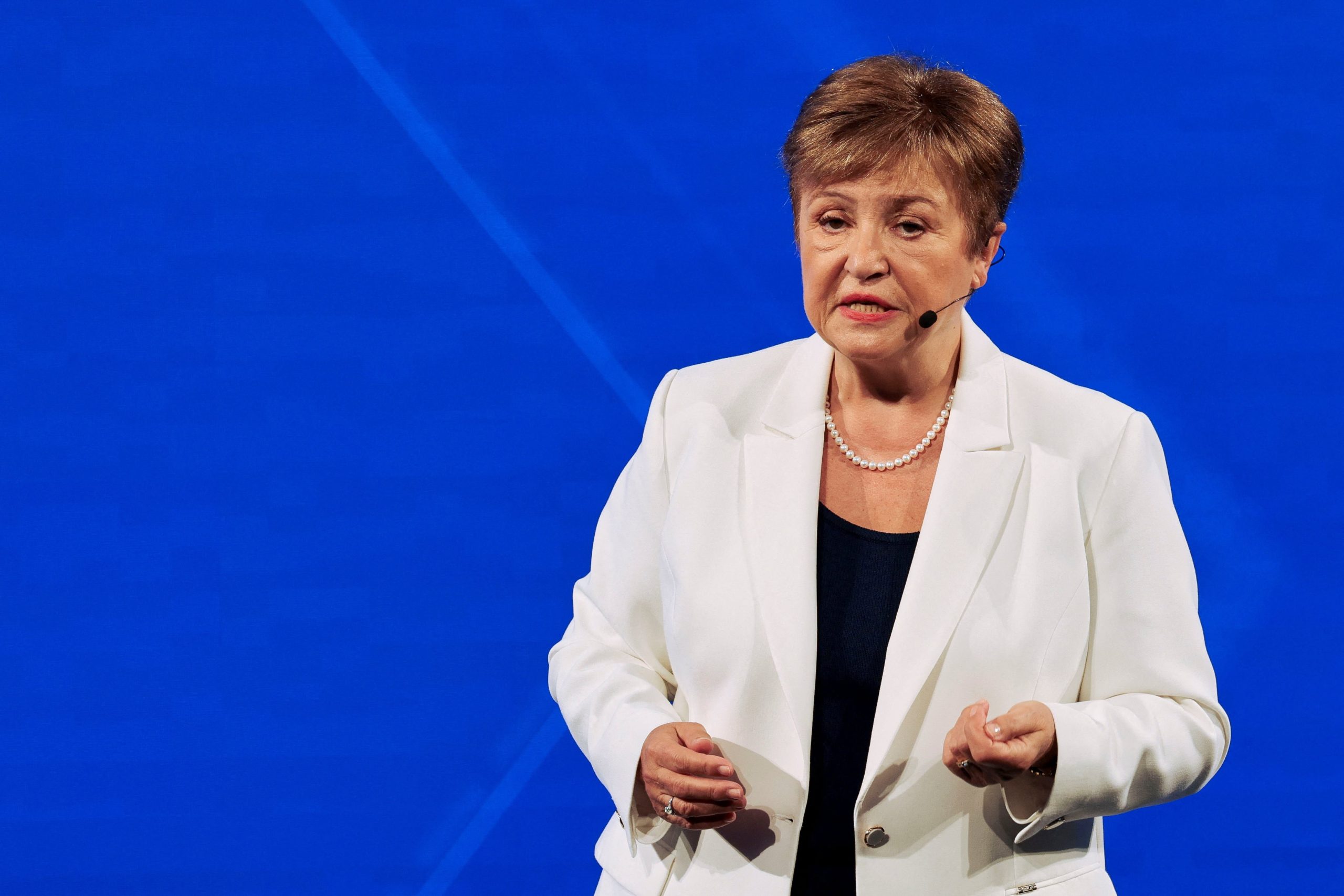 La directora gerente del Fondo Monetario Internacional (FMI), Kristalina Georgieva (REUTERS/Jonathan Ernst)