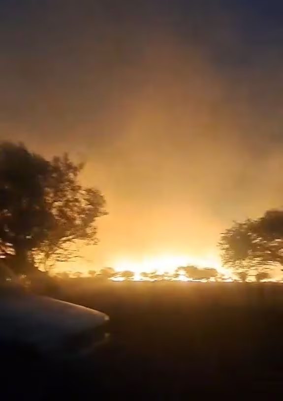 El cuarto incendio ocurrió en la zona de Naicó