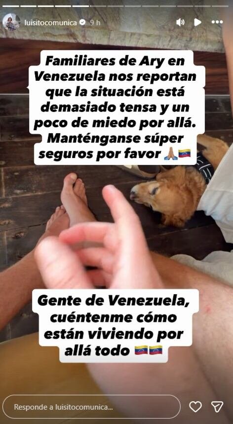 Luisito Comunica y Ary Tenorio comparten sus emociones tras la captura de Nicolás Maduro en Venezuela.
(Captura de pantalla)