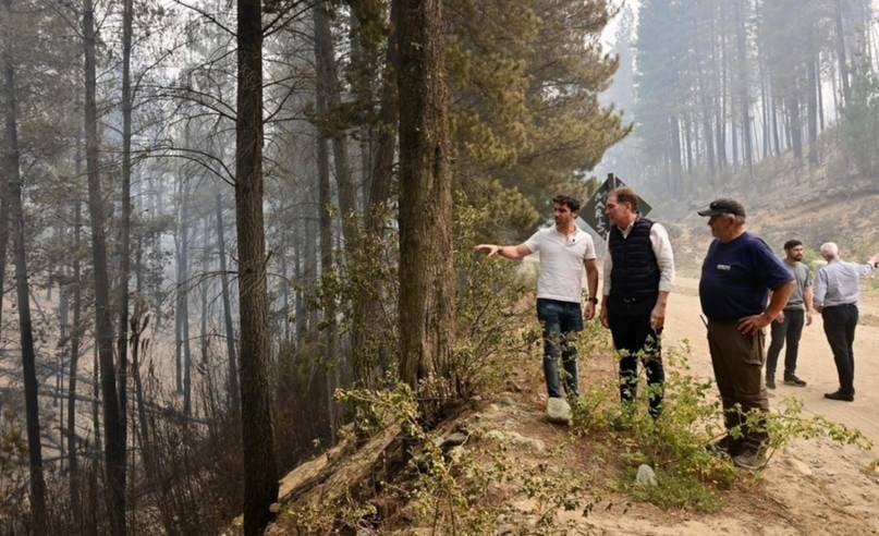 Ignacio Torres explicó cuál es el estado actual del foco igneo en Chubut