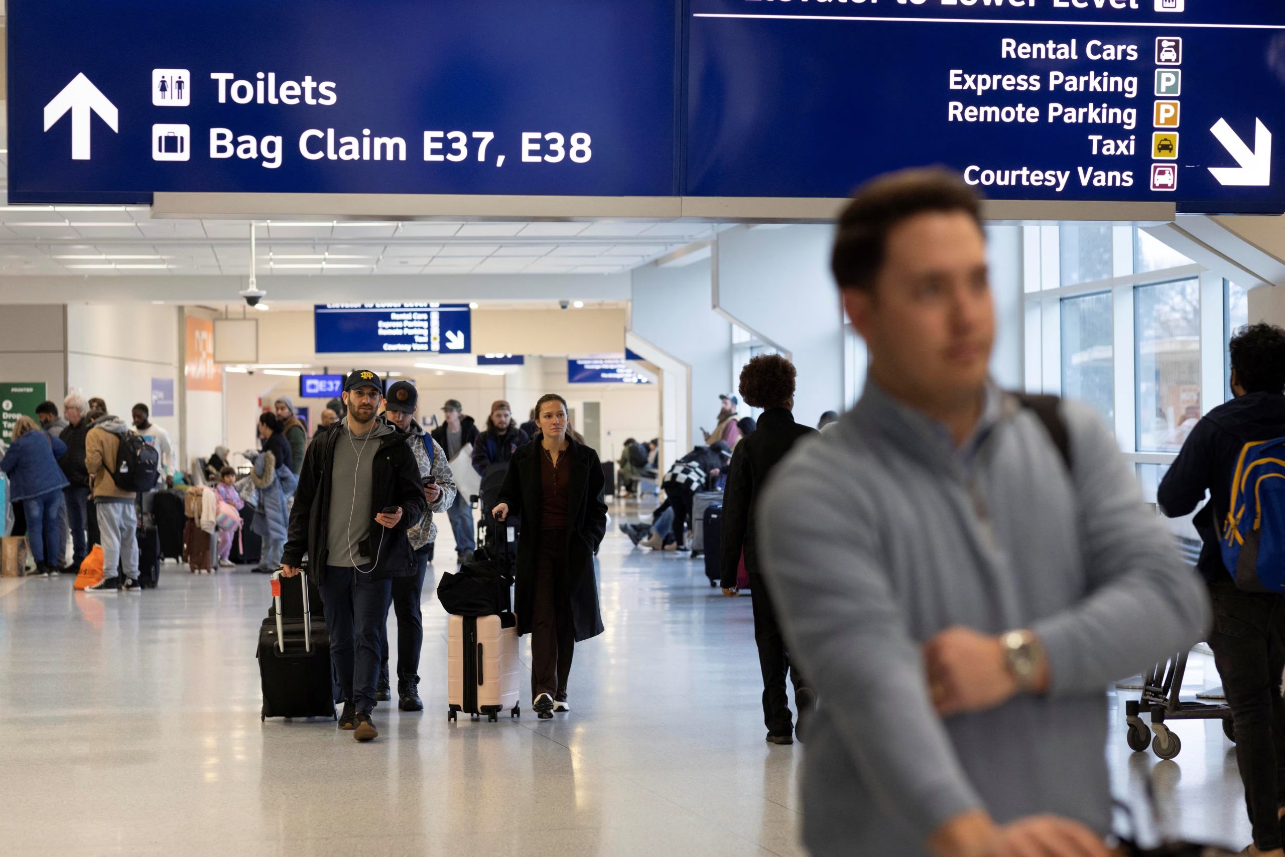 Viajeros en Texas (REUTERS/Alyssa Pointer)