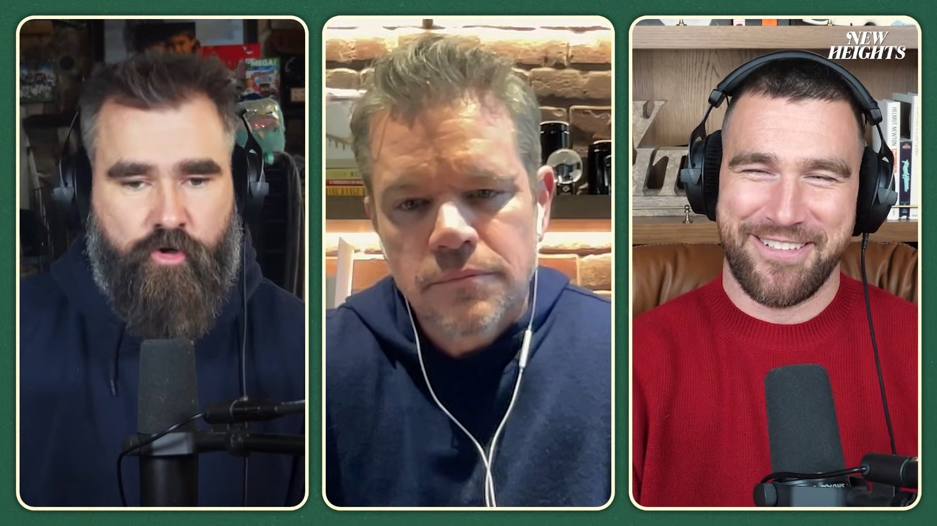 Amistad, humor y resiliencia marcan la carrera de Matt Damon, quien destaca la importancia de aprender de los fracasos en el cine (YouTube: New Heights)