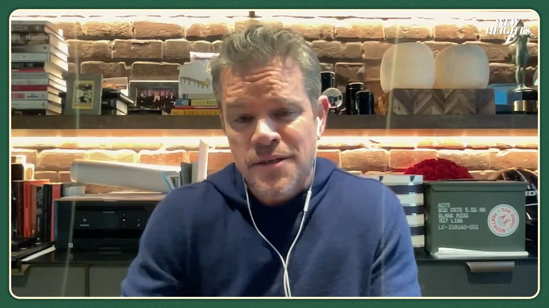 Para Damon, el mayor aprendizaje vital es no perder lo esencial de la vida y acompañar de cerca el crecimiento familiar y profesional (YouTube: New Heights)