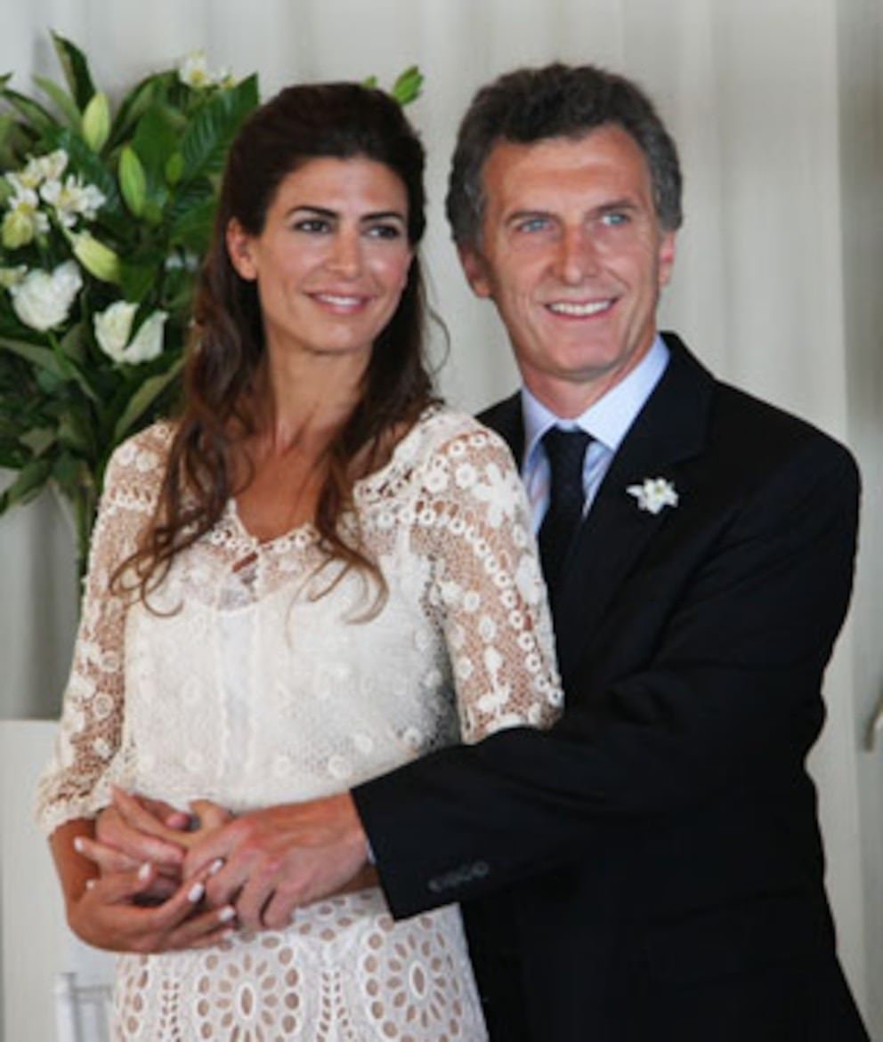Macri y Awada se casaron el martes 16 de noviembre de 2010, en una ceremonia realizada en Costa Salguero