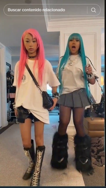 North West lució un outfit de acuerdo a su estética. (Captura de video)