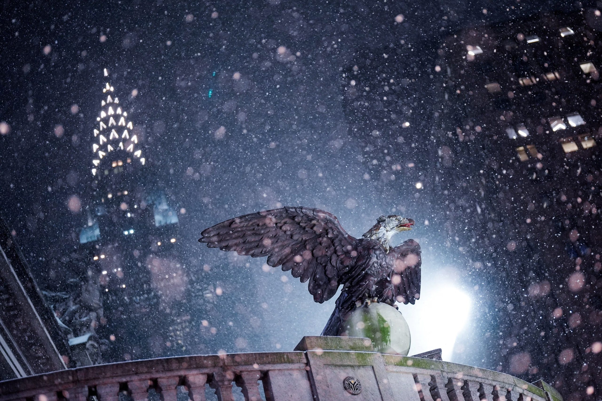 Las autoridades recomiendan abastecerse de alimentos, agua y medicamentos, y evitar desplazamientos mientras dure la emergencia por nieve en Nueva York. (REUTERS/Adam Gray)