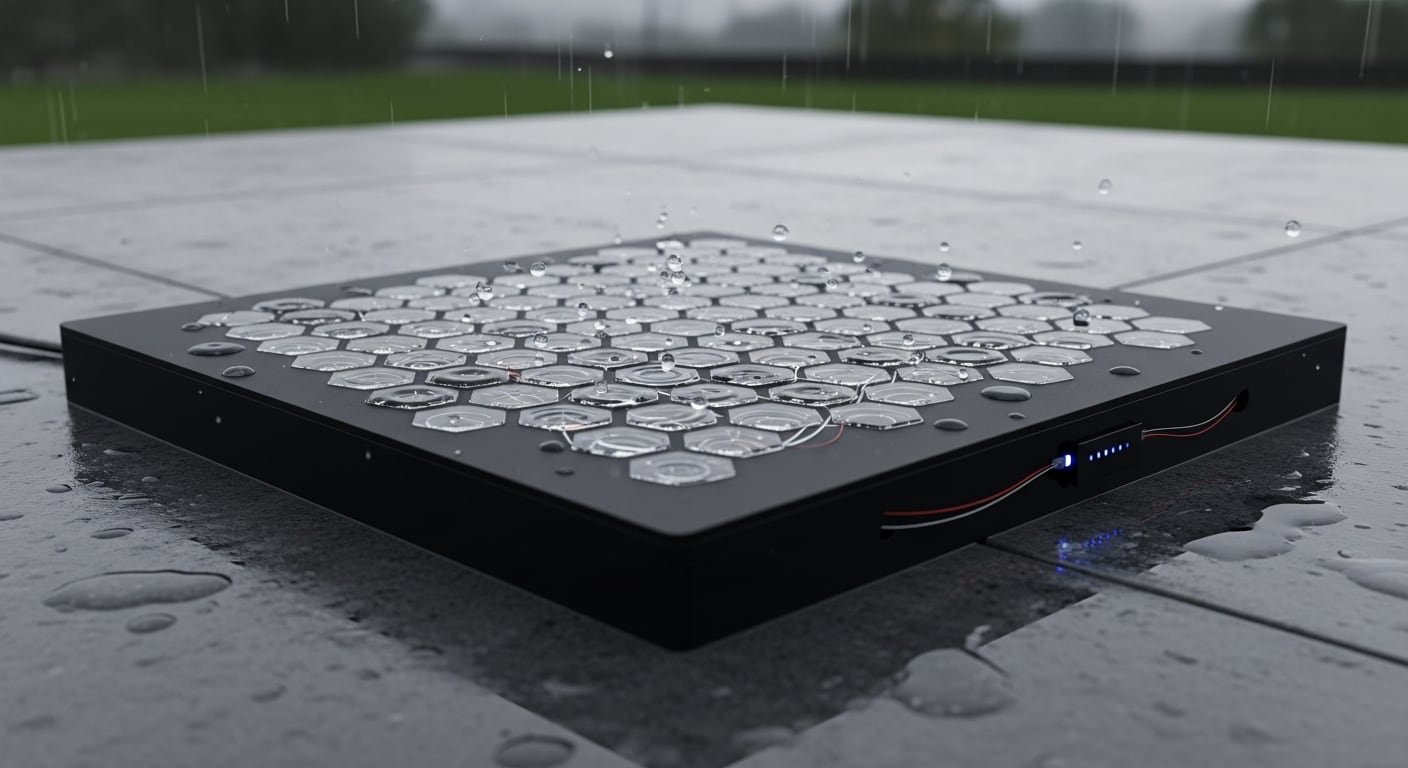 Un panel de apenas 0,3 metros cuadrados logró encender cincuenta luces LED y recargar capacitores en minutos durante las pruebas de laboratorio. (Imagen Ilustrativa Infobae)