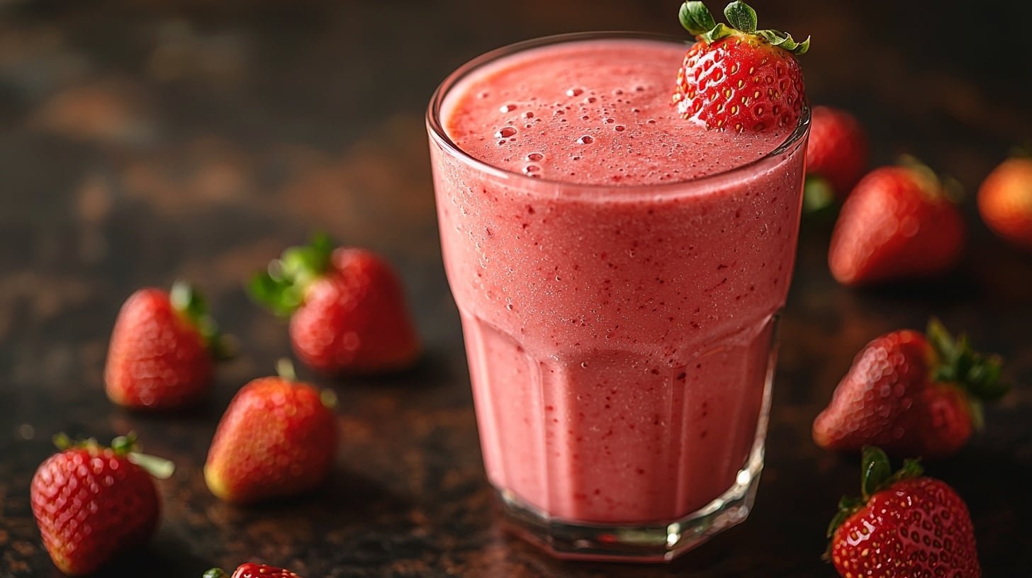 El licuado de sandía y frutilla aporta un sabor dulce y refrescante (Imagen Ilustrativa Infobae)