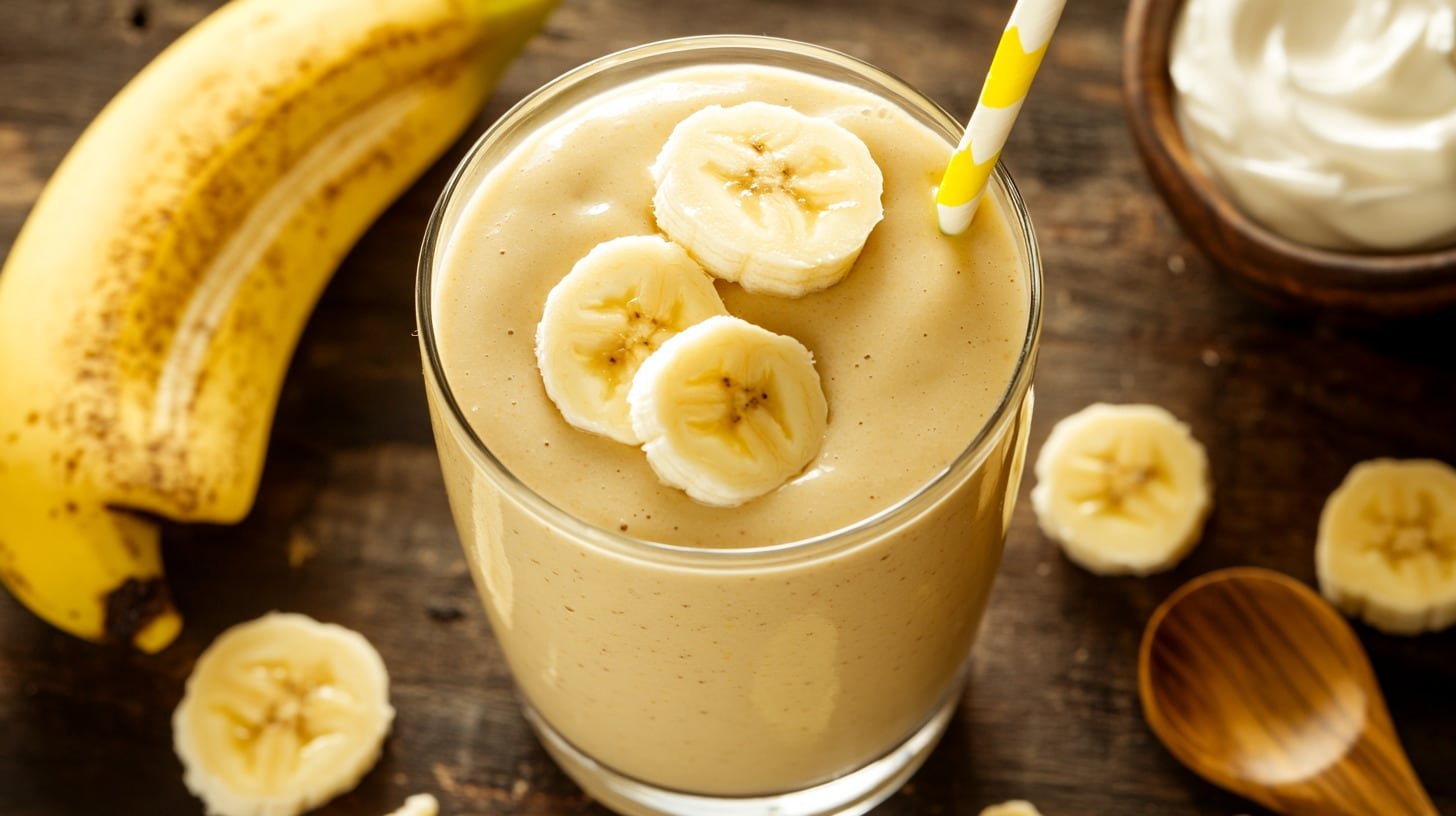 El licuado de plátano, avena y cacao destaca como bebida energética y cremosa (Imagen Ilustrativa Infobae)